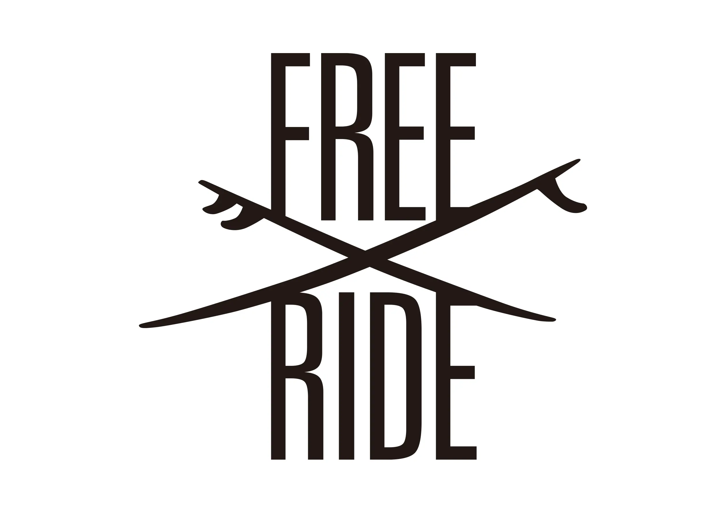 FreeRideのロゴデザイン 縦型